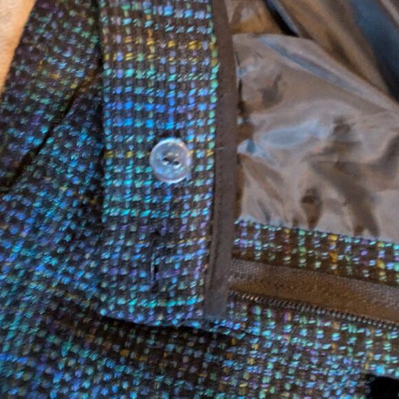 Tony Lambert Womens Sz 10 Dress Pants Dark Blue Black 27x30 Knit Vintage Ankle - Picture 5 of 10